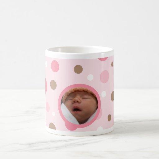Pink-Brown Photo Mug