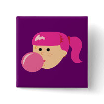 Pink Bubble Gum Girl