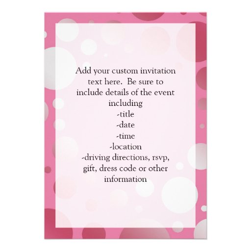 Pink Bubble Swirl Roller Skate, Skating Invitations