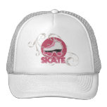 Pink Bubble Swirl Roller Skate, Skating hats