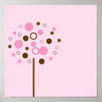 Pink Bubblegum Tree Print
