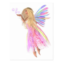 Pink Bubbles Fairy postcards