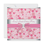 Pink Bubbles Pink Sweet 16 Birthday Party invitations