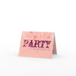 Pink Bubbly Party Invitation Cards