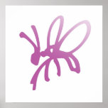 Pink Bug Print