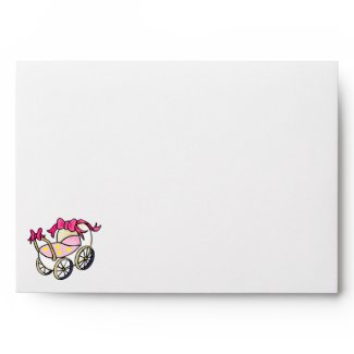 Pink Buggy Envelope