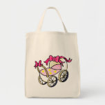 Pink Buggy Tote Bags