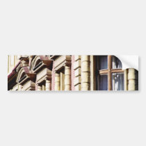 Pink Building detail flowers bumper stickers