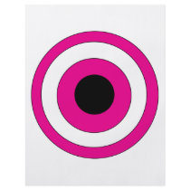 Pink Bulls eye flyers