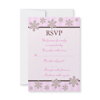 Pink bundle of joy Baby Shower RSVP