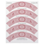 Pink Bunny 2nd Birthday DIY Cupcake Wrappers Letterhead