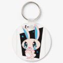 pink bunny emily keychains