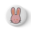 Pink Bunny Face buttons