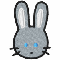 pink bunny face embroidered shirts
