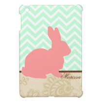 Pink Bunny - Mint - Custom iPad Mini Case ipad mini cases