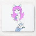 Pink Bunny mousepads by KrisT33s Pink Bunny mousepads