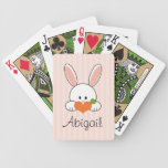 Pink Bunny Rabbit Bicycle® Playing Cards