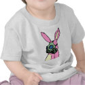 Pink Bunny Rabbit Gas Mask t-shirts