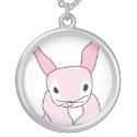 Pink Bunny Rabbit Pendant necklace