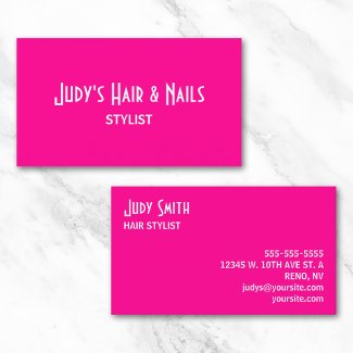 Pink Business Card profilecard
