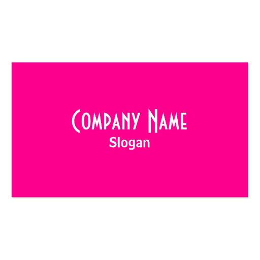 Pink Business Card