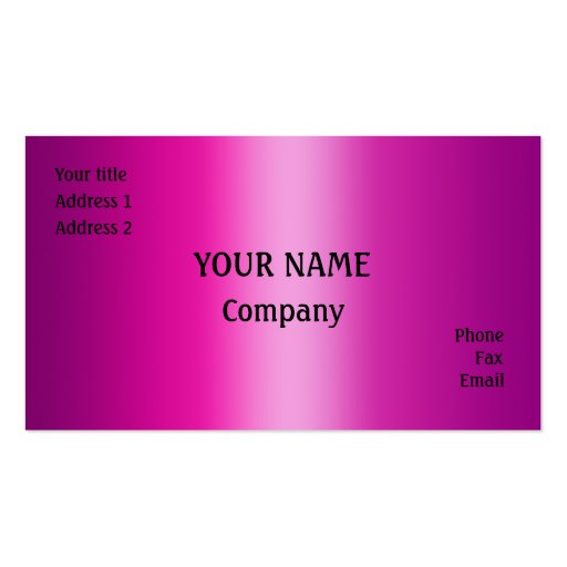 Pink Business Card Templates