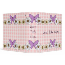 Pink Butterflies binders by RainbowCards Pink Butterflies binders