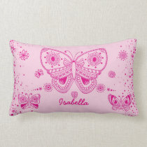 Pink Butterflies Customizable pillows