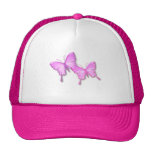 Pink Butterflies Design Baseball Hat