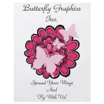 Pink Butterflies In Bloom! - Flyer by nightmare7darkangel Pink Butterflies In Bloom! - Flyer