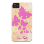 Pink Butterflies - Personalize casemate cases