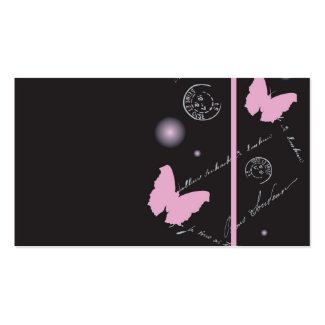 Pink butterflies Profile Card profilecard