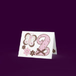 Pink Butterfly 2nd Birthday Invitations
