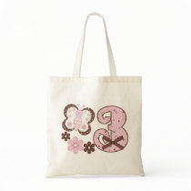 Pink Butterfly 3rd Birthday Bag