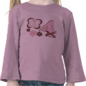 Pink Butterfly 4th Birthday t-shirts