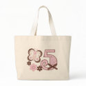 Pink Butterfly 5th Birthday bags by Kewlkids Pink Butterfly 5th Birthday bags