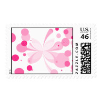 Pink Butterfly Abstract Postage postage by BundlesOfJoy Pink Butterfly Abstract Postage postage