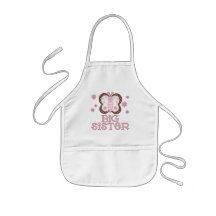 Pink Butterfly Big Sister Aprons
