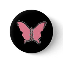 Pink Butterfly Button