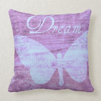 Pink Butterfly Dream throwpillow
