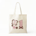 Pink Butterfly First Birthday bags by Kewlkids Pink Butterfly First Birthday bags