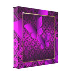 Pink Butterfly Kisses Decor Canvas Print