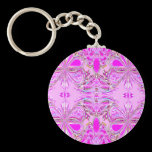 "Pink Butterfly Mandala" keychains