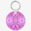 "Pink Butterfly Mandala" keychains by Aquavel "Pink Butterfly Mandala" keychains