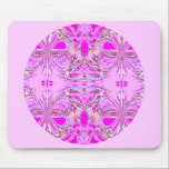 Pink Butterfly Mandala mousepads