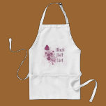 Pink Butterfly Martial Arts Black Belt Girl Apron aprons