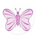 Pink Butterfly n°2 Sticker by louisegauloise Pink Butterfly n°2 Sticker