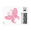 Pink Butterfly Postage postage by ShouShou Pink Butterfly Postage postage