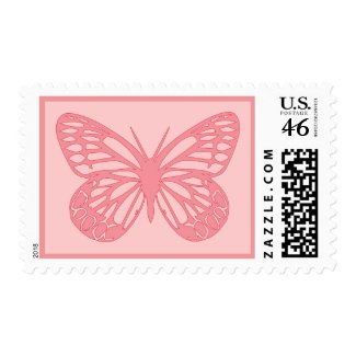 Pink Butterfly stamp