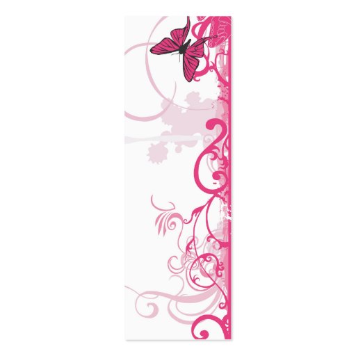 Pink butterfly Profile Card Business Card